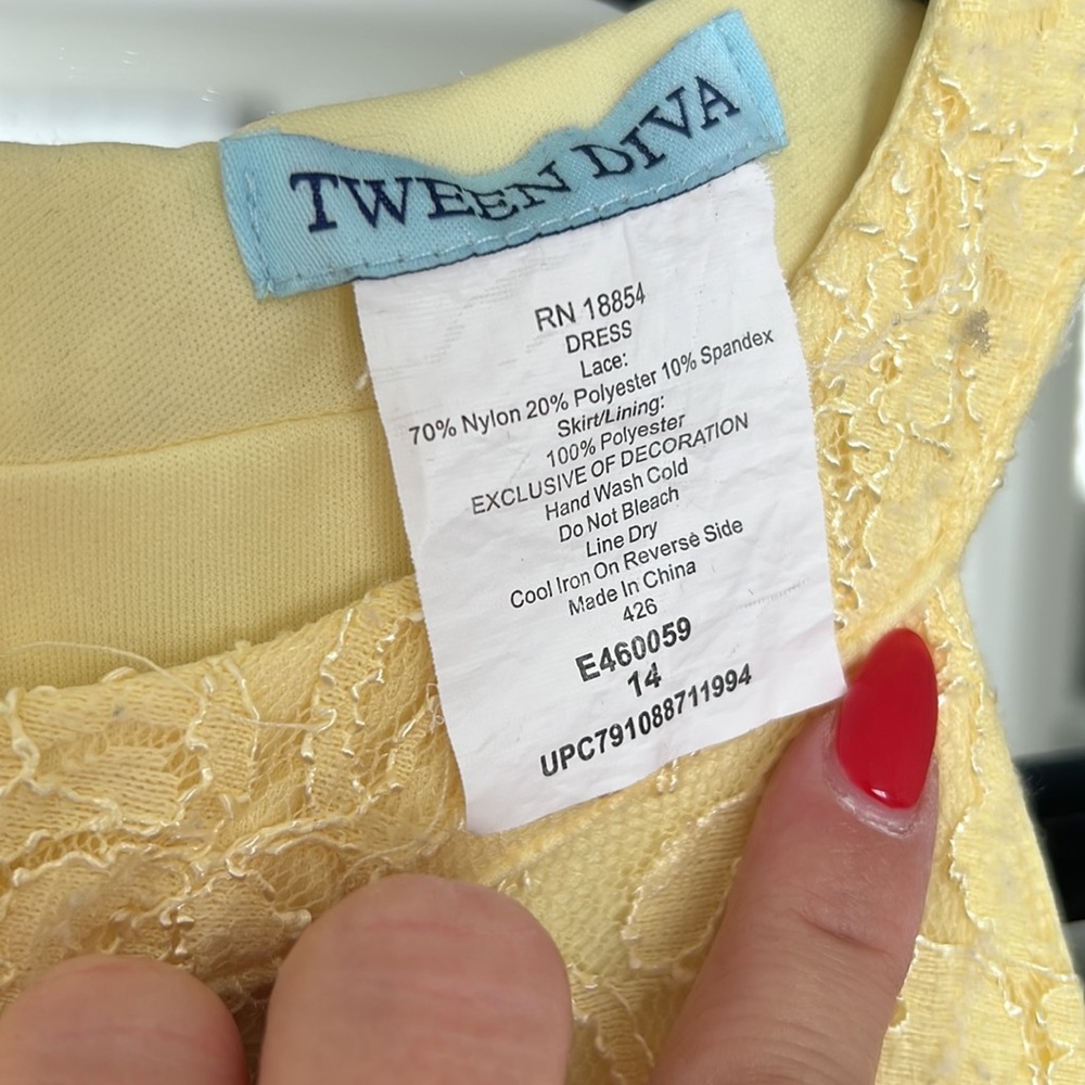Girls yellow dress - Picture 5 of 7